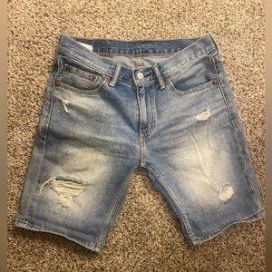 Levi’s 511 distressed shorts